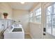 Convenient laundry room with washer, dryer, and outside access at 1606 Rosetta Dr, Durham, NC 27701