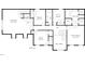 Second floor plan showing primary bedroom, bedrooms, and laundry at 1800 Deer Fern Dr, Raleigh, NC 27606