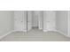 Bedroom with two doors and neutral walls at 2008 Joelene Dr, Rocky Mount, NC 27803