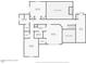 Lower level floor plan with bedrooms and bathrooms at 2008 Joelene Dr, Rocky Mount, NC 27803