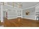 Spacious living room featuring hardwood floors and high ceilings at 2008 Joelene Dr, Rocky Mount, NC 27803