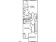 Detailed second floor floor plan with three bedrooms, stairs, laundry and two baths at 288 Chesapeake Commons St # 149, Garner, NC 27529