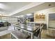 Basement features a dining table and garage access at 8437 Charlie Stovall Rd, Oxford, NC 27565