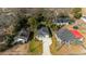 Aerial view showing a newly built home among other houses at 1007 N King Ave, Dunn, NC 28334