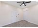 Spacious bedroom with double closets and ceiling fan at 1007 N King Ave, Dunn, NC 28334