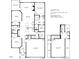 Two-story home floor plan, 2945 sq ft, includes primary bedroom, 2-car garage, bonus room at 116 Telluride Trl, Garner, NC 27529
