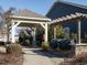 Community grilling area with gazebo, pergola, and stone gas grills at 116 Telluride Trl, Garner, NC 27529