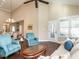 Open living space with access to the kitchen and outdoor area at 116 Telluride Trl, Garner, NC 27529