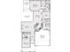 One-story home floor plan with two bedrooms, two baths, and a two-car garage at 1315 Richfield Oaks Dr, Homesite 3, Fuquay Varina, NC 27526