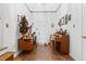 Bright foyer with tiled floor and desk at 1741 W Blackman Rd, Dunn, NC 28334