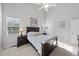 Bright bedroom with a double bed and ample closet space at 208 Trailview Dr, Cary, NC 27513