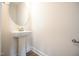 Bathroom featuring pedestal sink and trim at 236 Johnson Ridge Way, Four Oaks, NC 27524