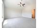 Large bedroom featuring a vaulted ceiling and fan at 236 Johnson Ridge Way, Four Oaks, NC 27524