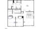 Upstairs floor plan with main bath, two bedrooms, loft, and laundry room at 253 Windsor Mill Rd, Rolesville, NC 27571