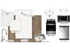 Kitchen design scheme with white cabinets, stainless steel appliances, and coordinating fixtures at 253 Windsor Mill Rd, Rolesville, NC 27571