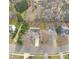 Aerial view of a residential neighborhood at 2548 Deanwood Dr, Raleigh, NC 27615