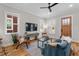 Bright and airy living room featuring hardwood floors and large windows at 2659 Lawndale Ave, Durham, NC 27705