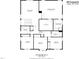 Second floor layout features 3 bedrooms, 2 baths, and a sitting room at 309 Coalyard Dr, Garner, NC 27529