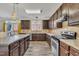 Spacious kitchen with an island and hardwood floors at 309 Coalyard Dr, Garner, NC 27529