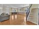 Spacious living room with hardwood floors and neutral walls at 309 Coalyard Dr, Garner, NC 27529