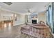 Living room with a fireplace and hardwood floors at 309 Coalyard Dr, Garner, NC 27529