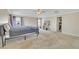 Large main bedroom with walk in closet and ceiling fan at 309 Coalyard Dr, Garner, NC 27529