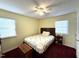 Bedroom with double bed and ceiling fan at 364 Appaloosa Dr, Spring Lake, NC 28390