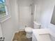Clean bathroom with shower, toilet and vanity at 4532 Hidden Hollow Ln, Knightdale, NC 27545