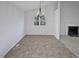 Spacious dining area with chandelier and tile floor at 4532 Hidden Hollow Ln, Knightdale, NC 27545