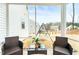 Relaxing screened porch with backyard view at 53 Albereto Dr, Clayton, NC 27527