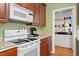 Kitchen with stainless steel appliances and lots of cabinet space at 5612 Crossfield Dr, Raleigh, NC 27613