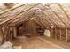 Large unfinished attic space with high ceilings and plenty of storage at 5891 Baker Ln, Rocky Mount, NC 27803