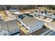 Townhouses community, aerial view showcasing new construction homes and landscaping at 612 Marshskip Way, Rolesville, NC 27587