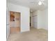 Spacious main bedroom with access to bathroom and kitchen at 617 Eyam Hall Ln, Apex, NC 27502