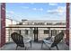 Relaxing balcony area with chairs to enjoy outdoor city views in a luxurious setting at 618 N Boylan Ave # 826, Raleigh, NC 27603