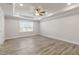 Bedroom with hardwood floors, a window, and recessed lighting at 82 Gin Branch Rd, Wendell, NC 27591