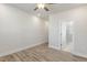 Bedroom with ensuite bathroom and wood-look floors at 82 Gin Branch Rd, Wendell, NC 27591