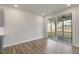 Breakfast nook with access to a screened porch at 82 Gin Branch Rd, Wendell, NC 27591