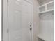 Laundry room with white cabinets and countertop at 82 Gin Branch Rd, Wendell, NC 27591
