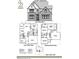 Detailed floor plans showing a spacious layout with multiple bedrooms and a large kitchen at 8721 Little Deer Ln, Raleigh, NC 27613