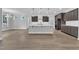Beautiful modern kitchen with large island, stainless appliances, and pendant lights at 9164 Dupree Meadow Dr # 14, Angier, NC 27501