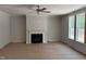Living room area includes a fireplace with mantle, offering a cozy and inviting atmosphere at 9164 Dupree Meadow Dr # 14, Angier, NC 27501