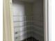 Pantry with shelving for ample storage space, offering organization and convenience at 9164 Dupree Meadow Dr # 14, Angier, NC 27501