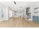 Spacious living room with hardwood floors and an open floor plan at 1179 Cottonsprings Dr, Wendell, NC 27591