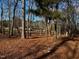 Leaf-covered backyard with view of house, creating a serene and private outdoor space for enjoyment at 165 Wakeline Dr, Wendell, NC 27591