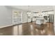 Modern kitchen with stainless steel appliances and granite countertops at 1819 Capstone Dr, Durham, NC 27713