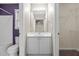 This is a bathroom and closet combination with a vanity and a tub shower at 2321 Turtle Point Dr, Raleigh, NC 27604