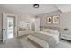 Spacious main bedroom with neutral decor and ensuite bathroom access at 3 Patriot Cir, Durham, NC 27704