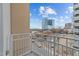 Private balcony offering city views and open space at 317 W Morgan Street # 405, Raleigh, NC 27601