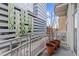 Balcony view with city views and potted plants at 317 W Morgan Street # 405, Raleigh, NC 27601